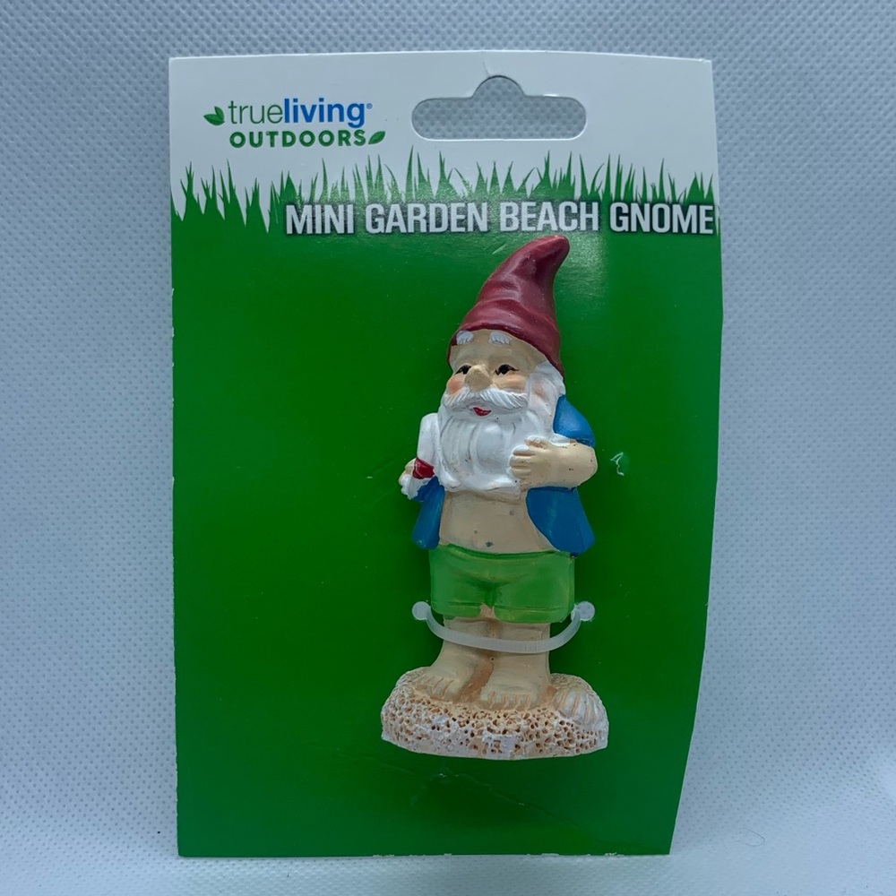 NEW IN PACKAGING Mini Garden Beach Gnome Fairy Garden Gnome
